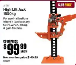 SuperCheap Auto XTM High Lift Jack offer