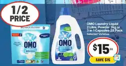 IGA OMO Laundry Liquid, Powder or 3 in 1 Capsules offer