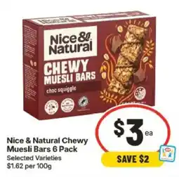 IGA Nice & Natural Chewy Muesli Bars offer