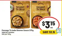 IGA Passage To India Simmer Sauce offer