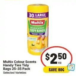 IGA Multix Colour Scents Handy Ties Tidy Bags offer