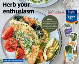 ALDI Australian Fresh Herbs Pack offer