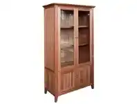 LivingStyles Thirlmere Tasmanian Oak Timber Display Cabinet offer