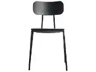 LivingStyles Penny Dining Chair, Wooden Seat, Black offer