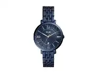 Bevilles Jewellery Fossil Ladies Jacqueline Blue Face Band Model ES4094 offer