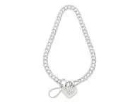 Bevilles Jewellery Sterling Silver 19cm Double Curb Bracelet offer