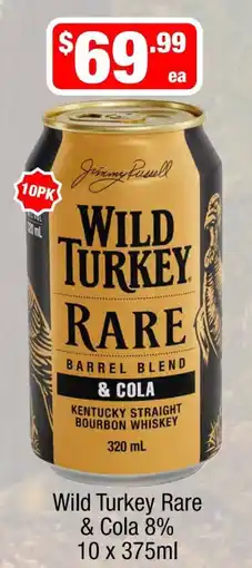 Liquor Stax Wild Turkey Rare & Cola offer