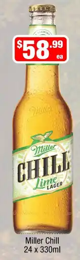 Liquor Stax Miller Chill Lime Lager offer