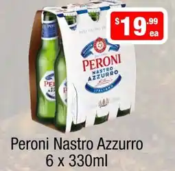 Liquor Stax Peroni Nastro Azzurro offer