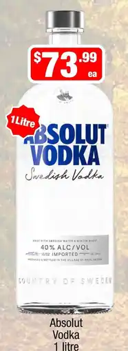 Liquor Stax Absolut Vodka offer
