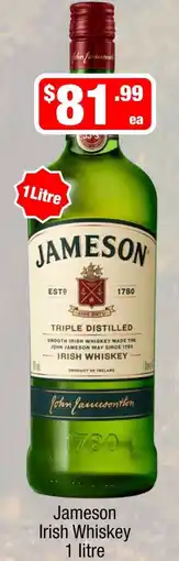Liquor Stax Jameson Irish Whiskey offer