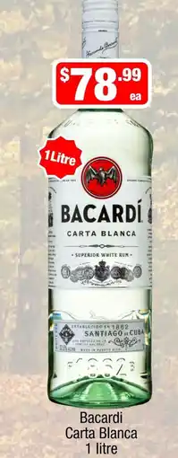 Liquor Stax Bacardi Carta Blanca offer
