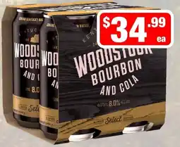 Liquor Stax Woodstock Bourbon and Cola offer