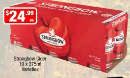 Liquor Stax Strongbow Cider Varieties offer