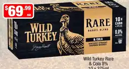 Liquor Stax Wild Turkey Rare & Cola offer