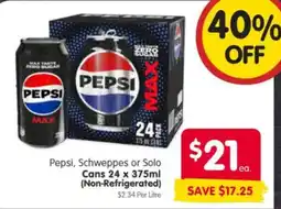 Spar Pepsi Max offer