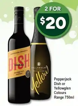 Bottler Pepperjack Dish or Yellowglen Colours offer