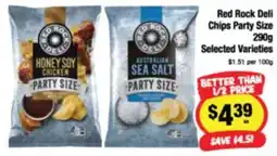 CORNETTS Red Rock Deli Chips Party Size offer