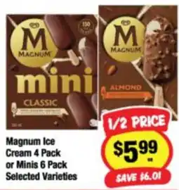CORNETTS Magnum Ice Cream offer
