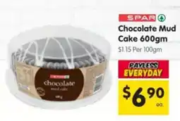 Spar SPAR Chocolate Mud Cake offer