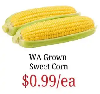 WA Grown Sweet Corn