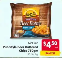 Spar McCain Pub Style Beer Battered Chips offer