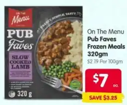 Spar On The Menu Pub Faves Frozen Meals offer