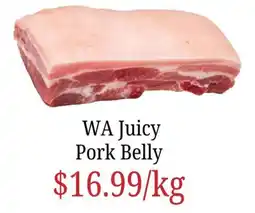Farmer Jack's WA Juicy Pork Belly offer