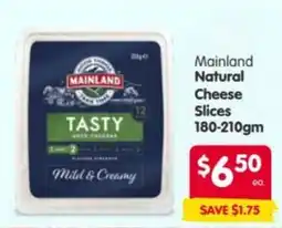 Spar Mainland Natural Cheese Slices offer