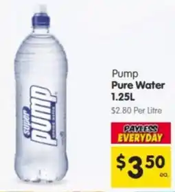 Spar Super Pump Pure Water offer
