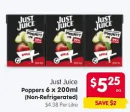 Spar Just Juice Poppers offer