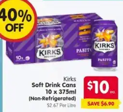 Spar Kirks Soft Drink Cans offer