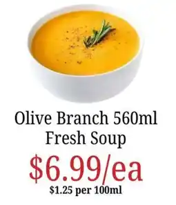 Farmer Jack's Olive Branch Fresh Soup offer