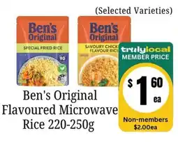 Farmer Jack's Ben's Original Flavoured Microwave Rice offer