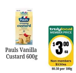 Farmer Jack's Pauls Vanilla Custard offer