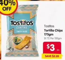 Spar Tostitos Cantina Tortilla Chips offer