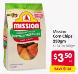 Spar Mission Corn Chips offer