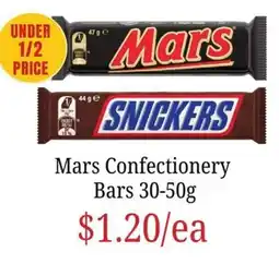 Farmer Jack's Mars Confectionery Bars offer