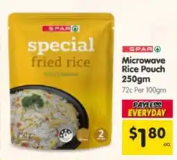 Spar Spar special fried rice microwave offer