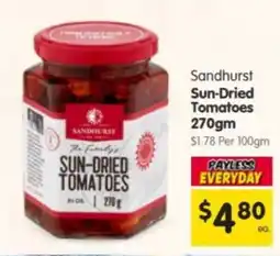 Spar Sandhurst Sun-Dried Tomatoes offer
