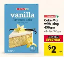 Spar SPAR vanilla flavoured cake with icing mix offer