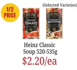 Farmer Jack's Heinz Classic Soup offer