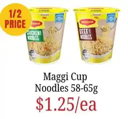 Farmer Jack's Maggi Cup Noodles offer