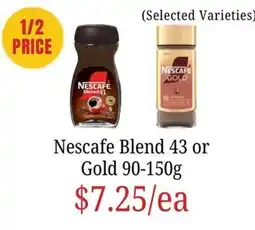 Farmer Jack's Nescafe Blend 43 or Gold offer