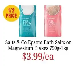 Farmer Jack's Salts & Co Epsom Bath Salts offer