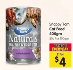 Spar Snappy Tom Naturals Real Fish & Grain Free Seafood Platter offer