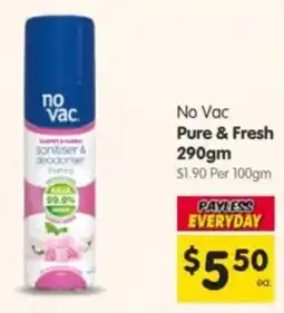 Spar No Vac Pure & Fresh offer