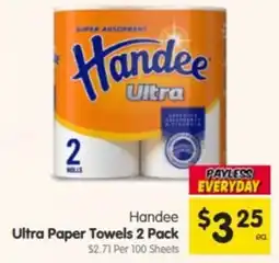 Spar Handee Ultra Paper Towels offer