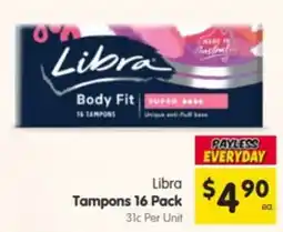 Spar Libra Tampons offer