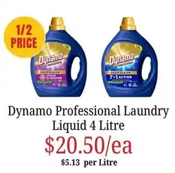 Farmer Jack's Dynamo Professional Laundry Liquid offer